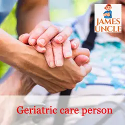 Aya, Geriatric care person, Attendant Mr. Kamal Chatterjee in Asansol